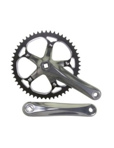 Alloy 540 Track Crankset 52T x 175mm Black Titanium.